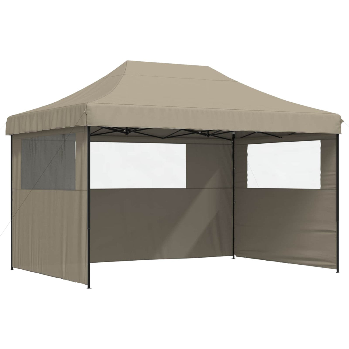 Šator za zabave Sivo-smeđa 279 x 410 x 315 cm Oxford tkanina