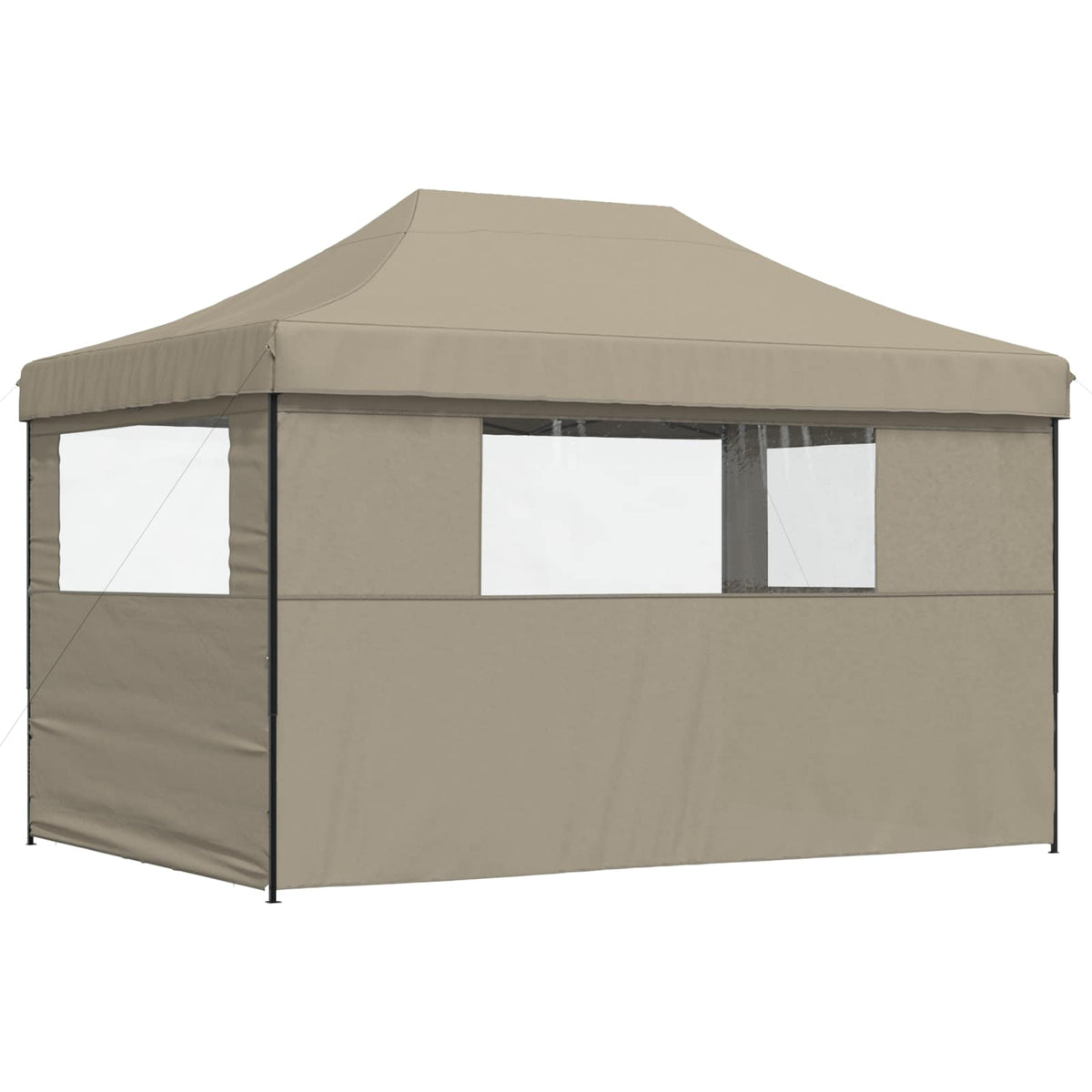 Šator za zabave Sivo-smeđa 279 x 410 x 315 cm Oxford tkanina