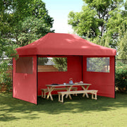 Šator za zabave Tamno crvena 279 x 410 x 315 cm Oxford tkanina