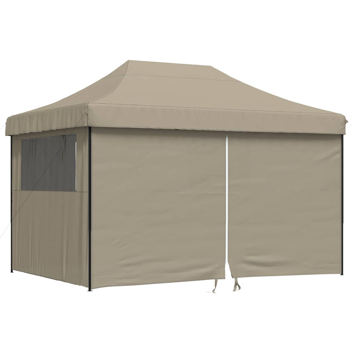 Šator za zabave Sivo-smeđa 279 x 410 x 315 cm Oxford tkanina