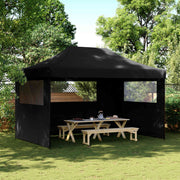 Šator za zabave Crna 292 x 440 x 315 cm Oxford tkanina