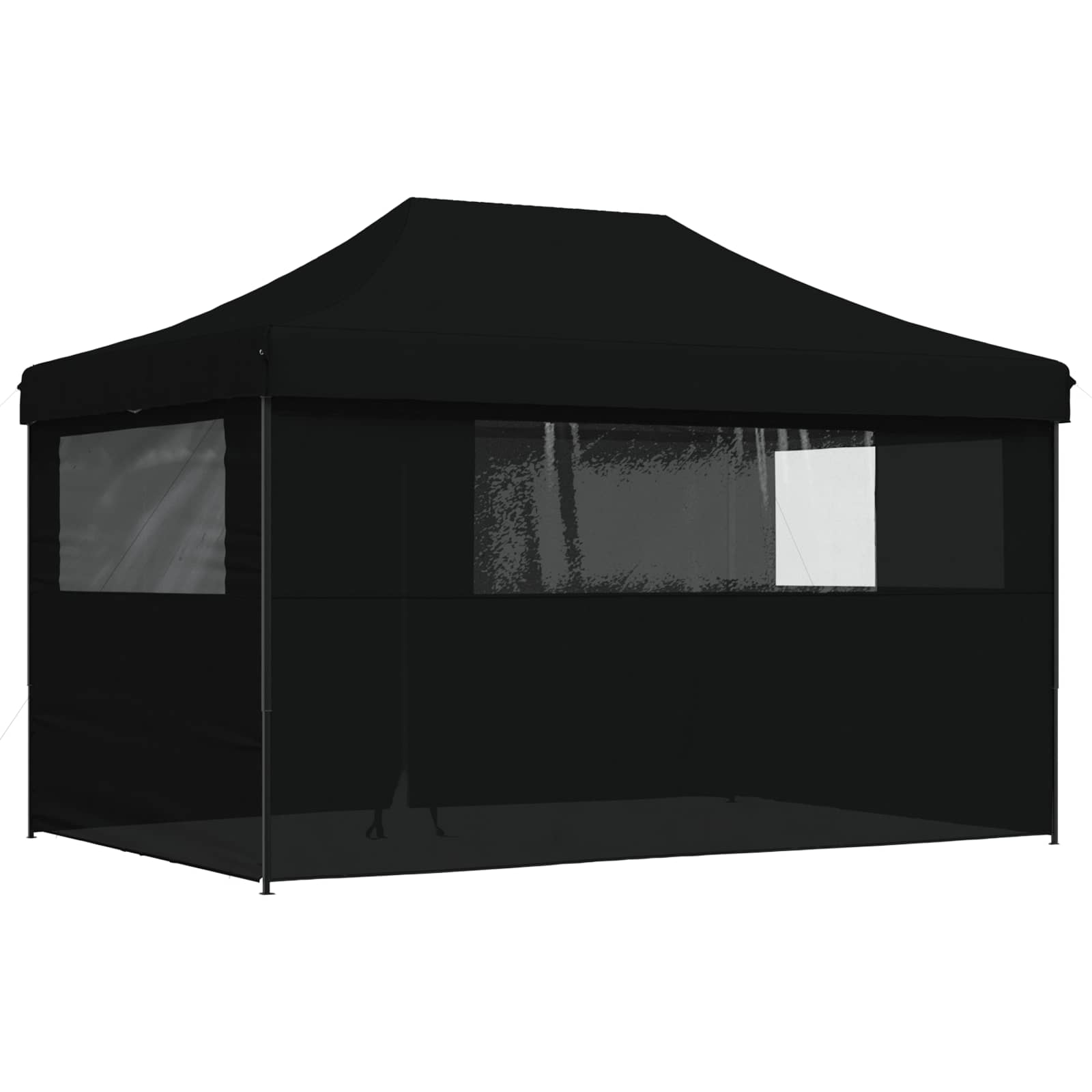 Šator za zabave Crna 292 x 440 x 315 cm Oxford tkanina