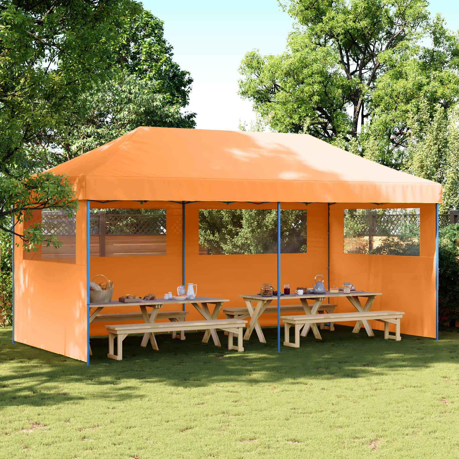 Šator za zabave Narančasta 292 x 580 x 315 cm Oxford tkanina