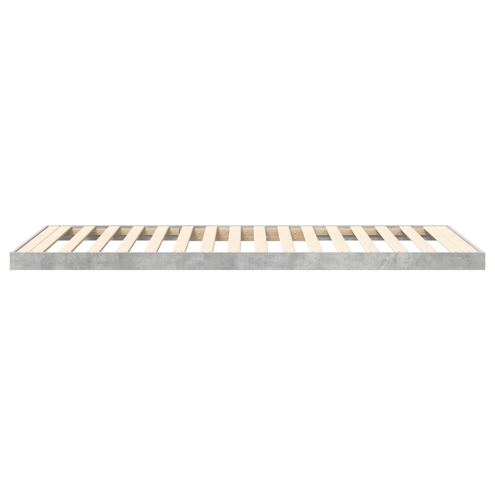 Krevet s daskama Betonski sivi 75 x 190 cm Konstruirano drvo