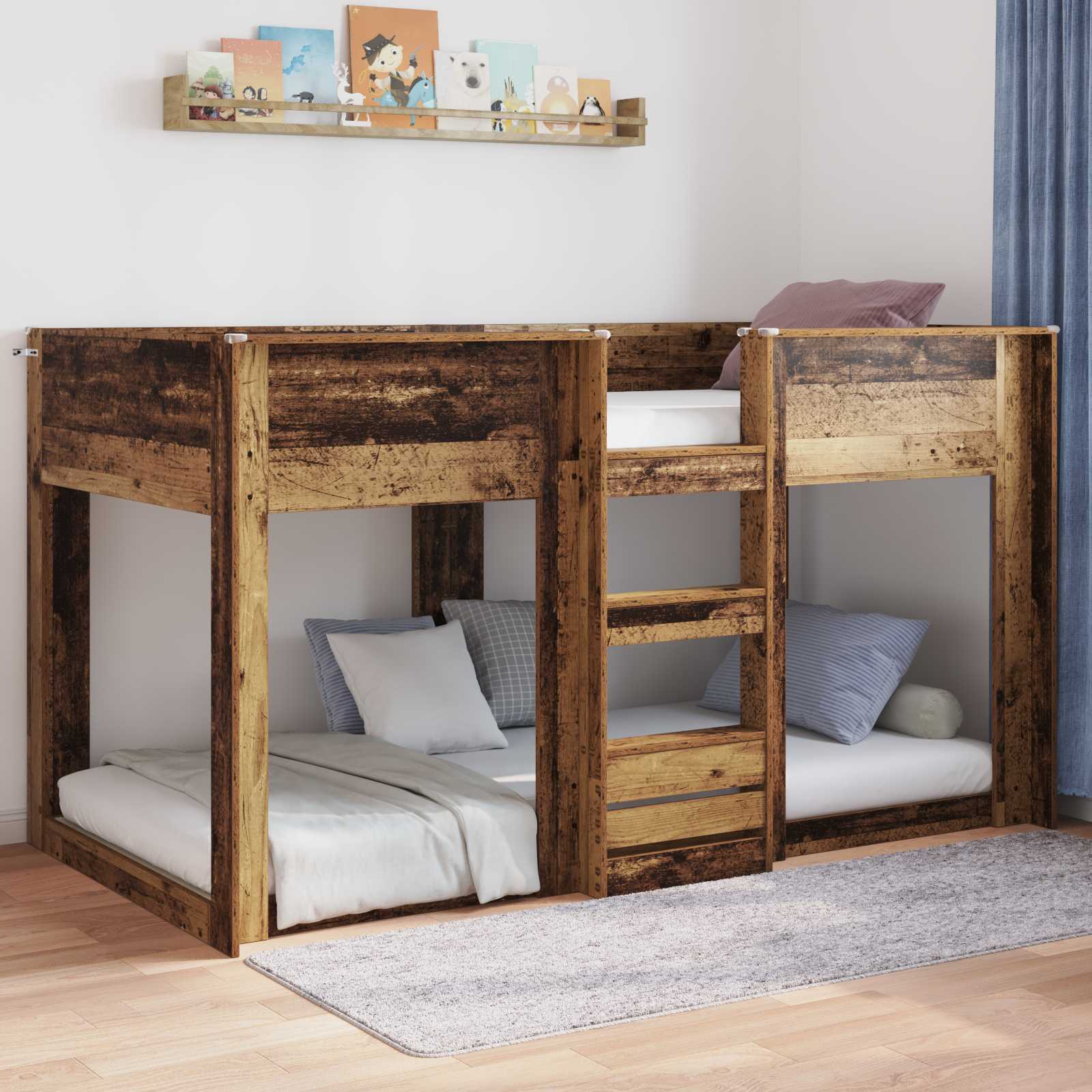 Krevet s daskama Staro drvo 75 x 190 cm Konstruirano drvo
