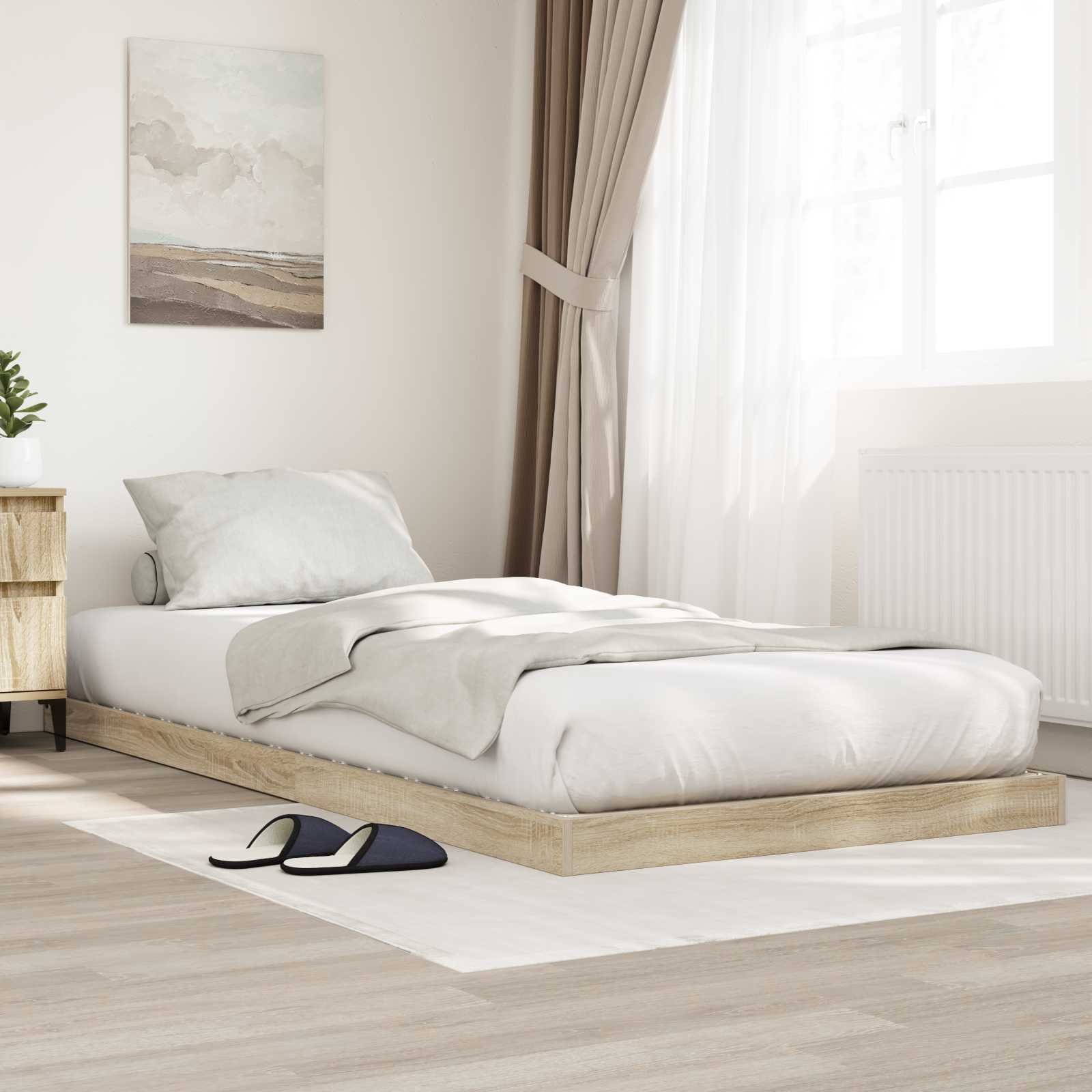 Krevet s daskama Sonoma 80 x 200 cm Konstruirano drvo