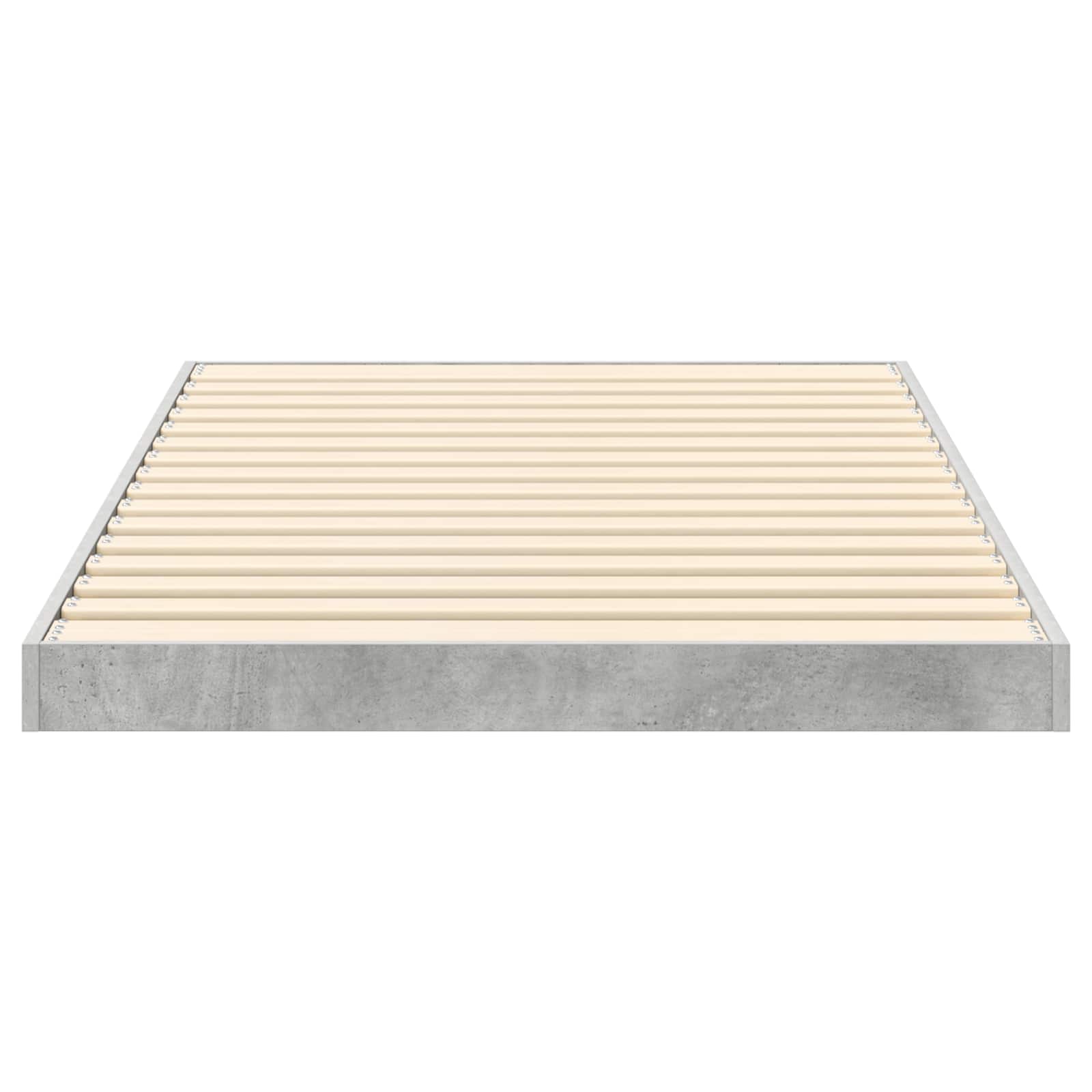 Krevet s daskama Betonski sivi 80 x 200 cm Konstruirano drvo
