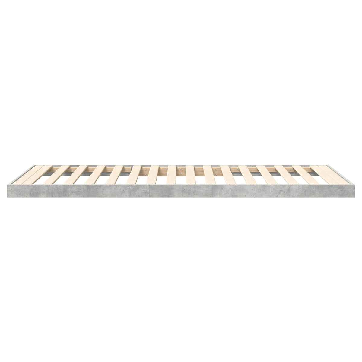 Krevet s daskama Betonski sivi 80 x 200 cm Konstruirano drvo