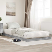 Krevet s daskama Siva Sonoma 100 x 200 cm Konstruirano drvo