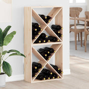 Stalak za vino 2 pcs Prirodna 62 x 25 x 62 cm