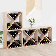 Stalak za vino 4 pcs Prirodna 62 x 25 x 62 cm