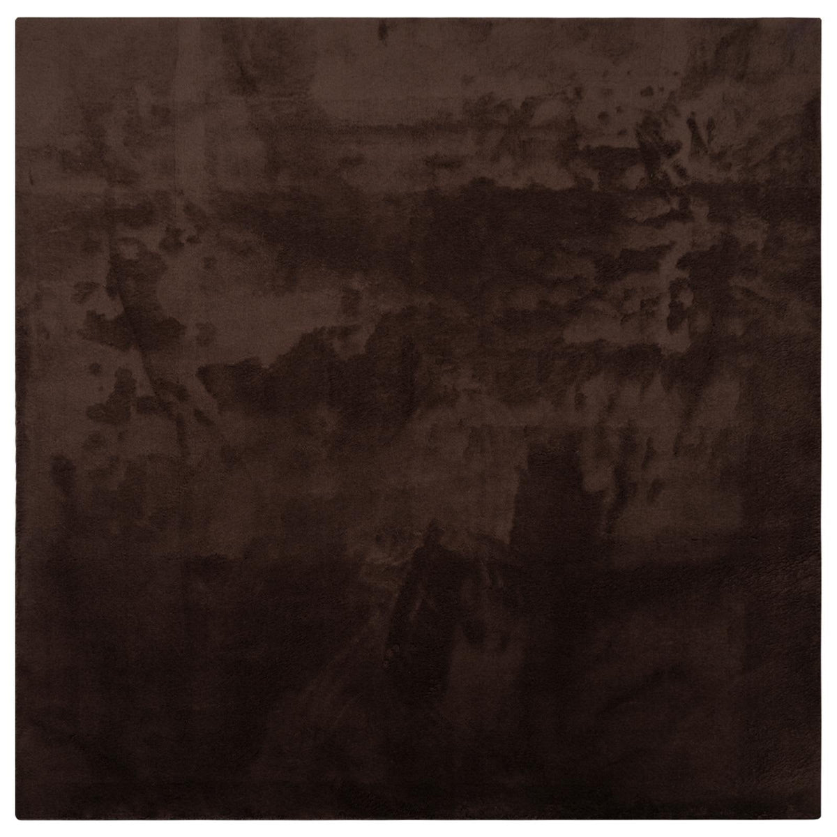 Srednje pahuljasti, mekana i periva prostirka HUARTE Smeđa 120 x 120 cm