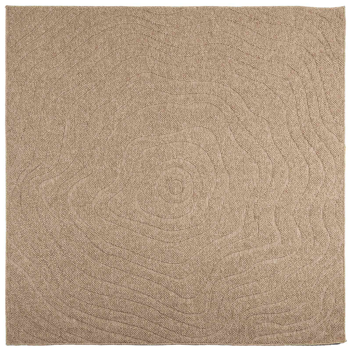 Tepisi za područja Moiré AGIRA Prirodna 200 x 200 cm Poliester