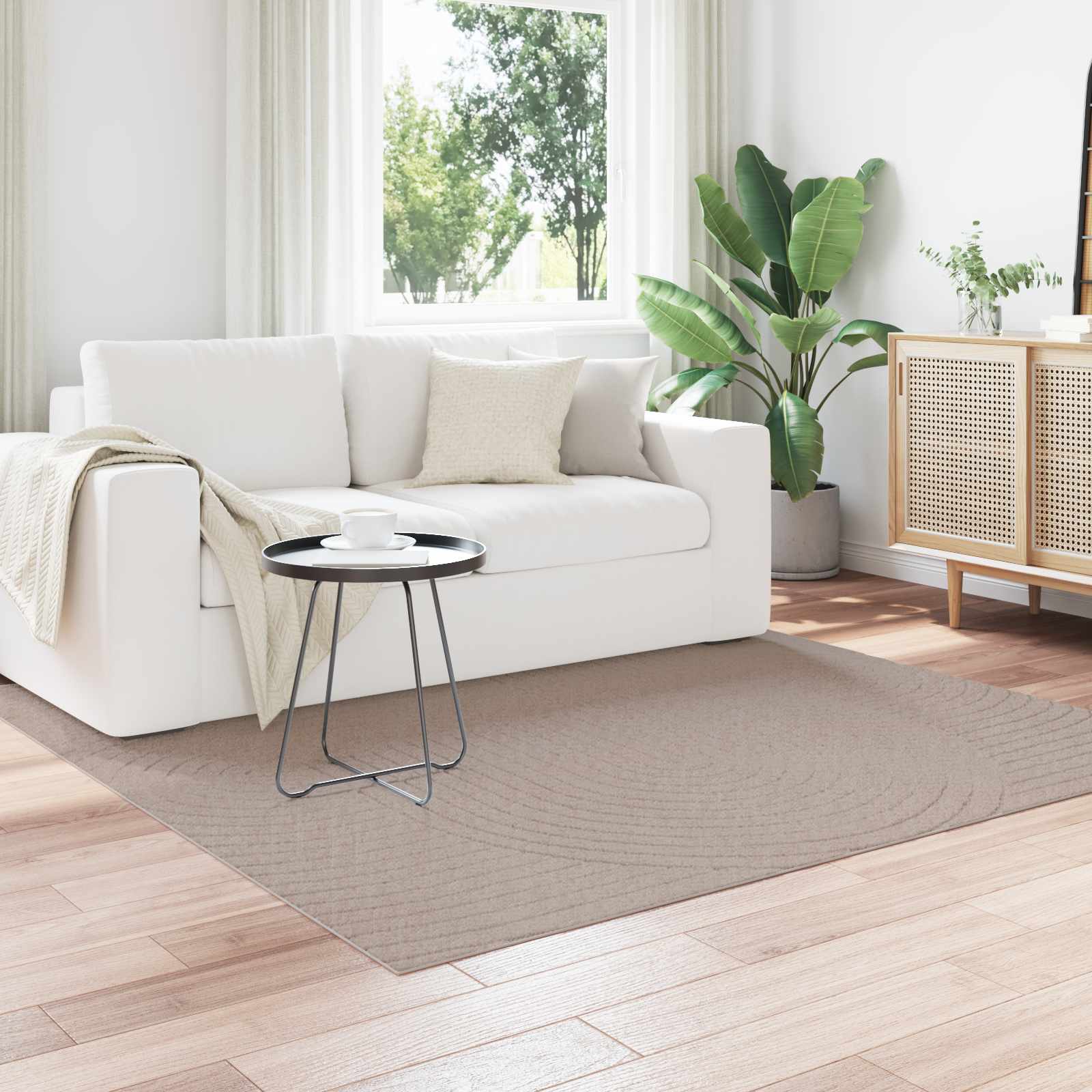 Tepisi za područja PALMERAS Bež 200 x 200 cm Poliester