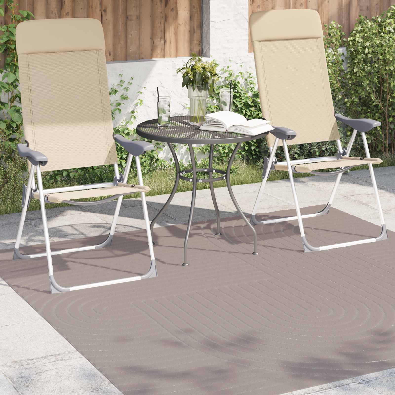 Tepisi za područja PALMERAS Bež 200 x 200 cm Poliester