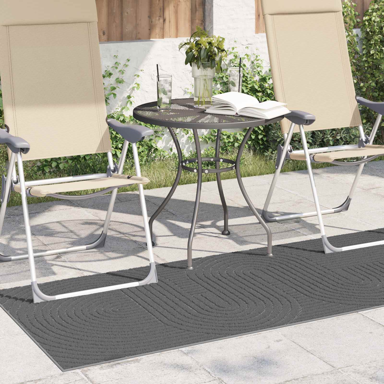 Tepisi za područja PALMERAS Antracit 150 x 80 cm Poliester
