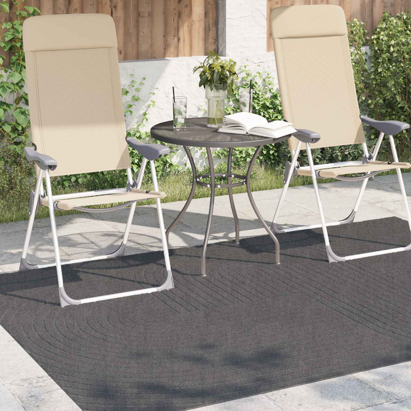 Tepisi za područja PALMERAS Antracit 200 x 140 cm Poliester