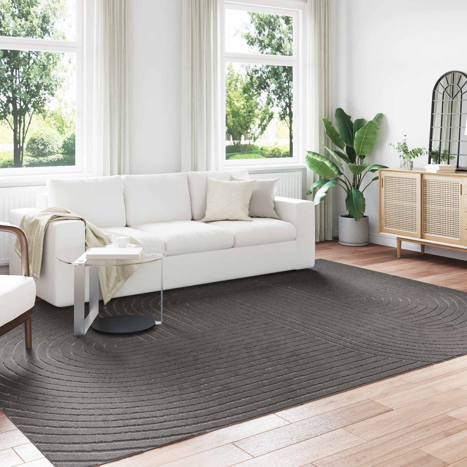 Tepisi za područja PALMERAS Antracit 280 x 200 cm Poliester