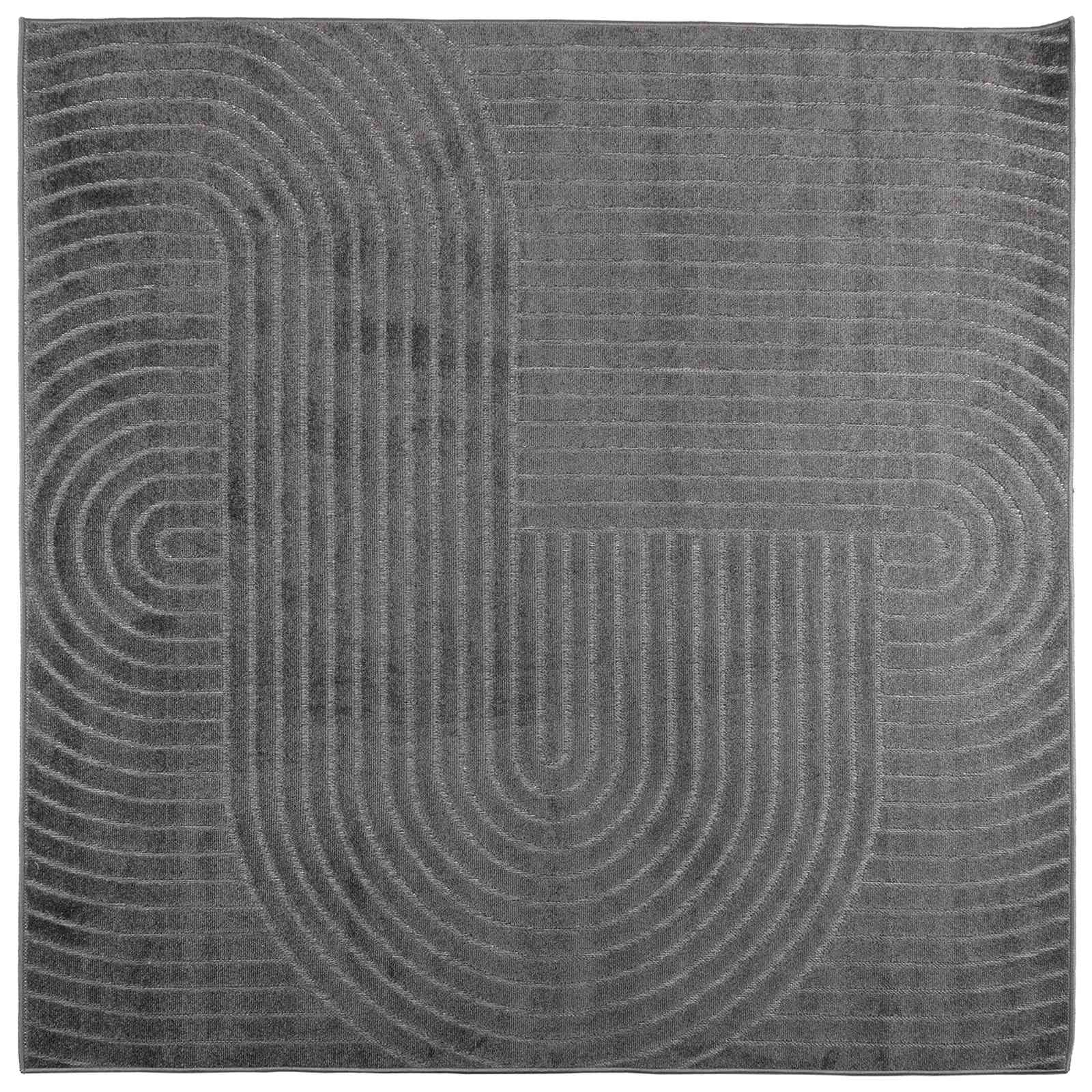Tepisi za područja PALMERAS Antracit 200 x 200 cm Poliester