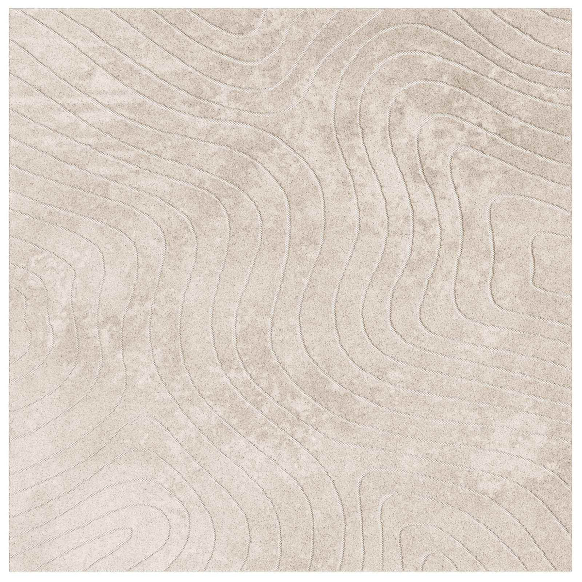 Tepisi za područja PALMERAS Bež 120 x 120 cm Poliester