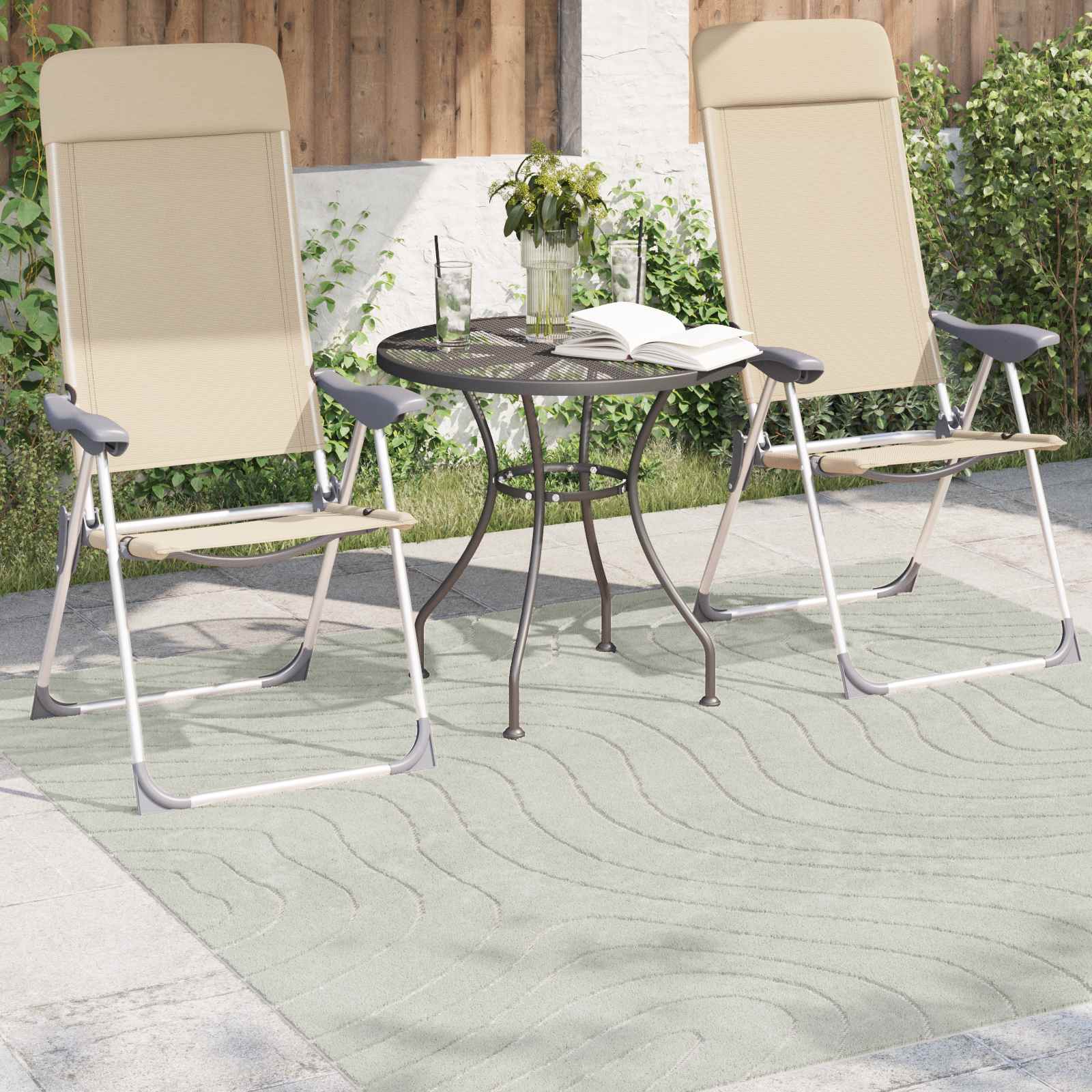 Tepisi za područja PALMERAS Zelena 120 x 120 cm Poliester