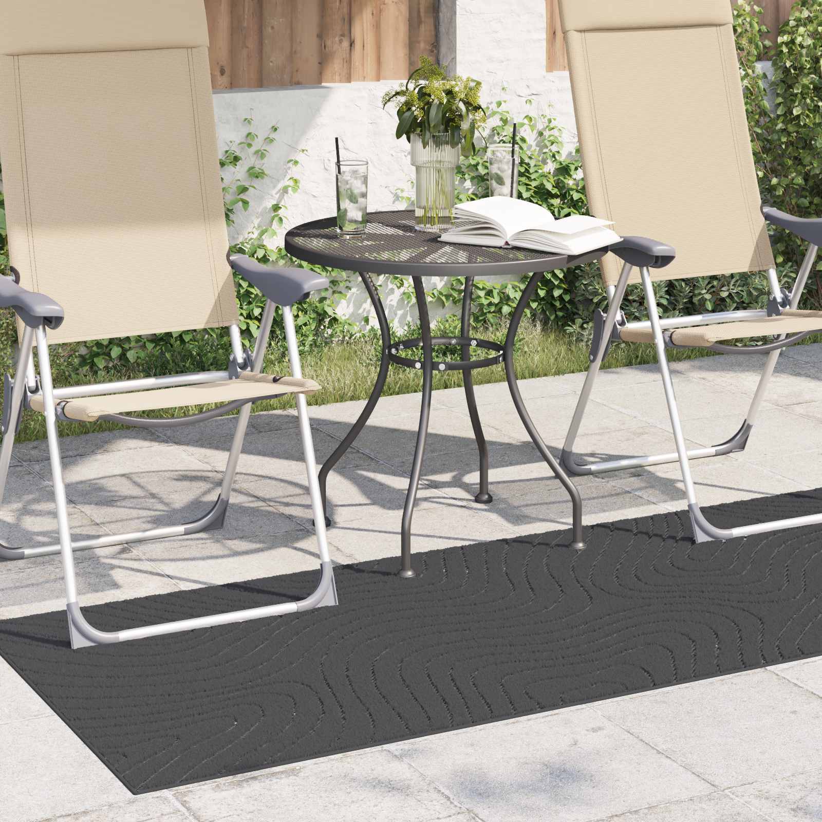 Tepisi za područja PALMERAS Antracit 200 x 80 cm Poliester