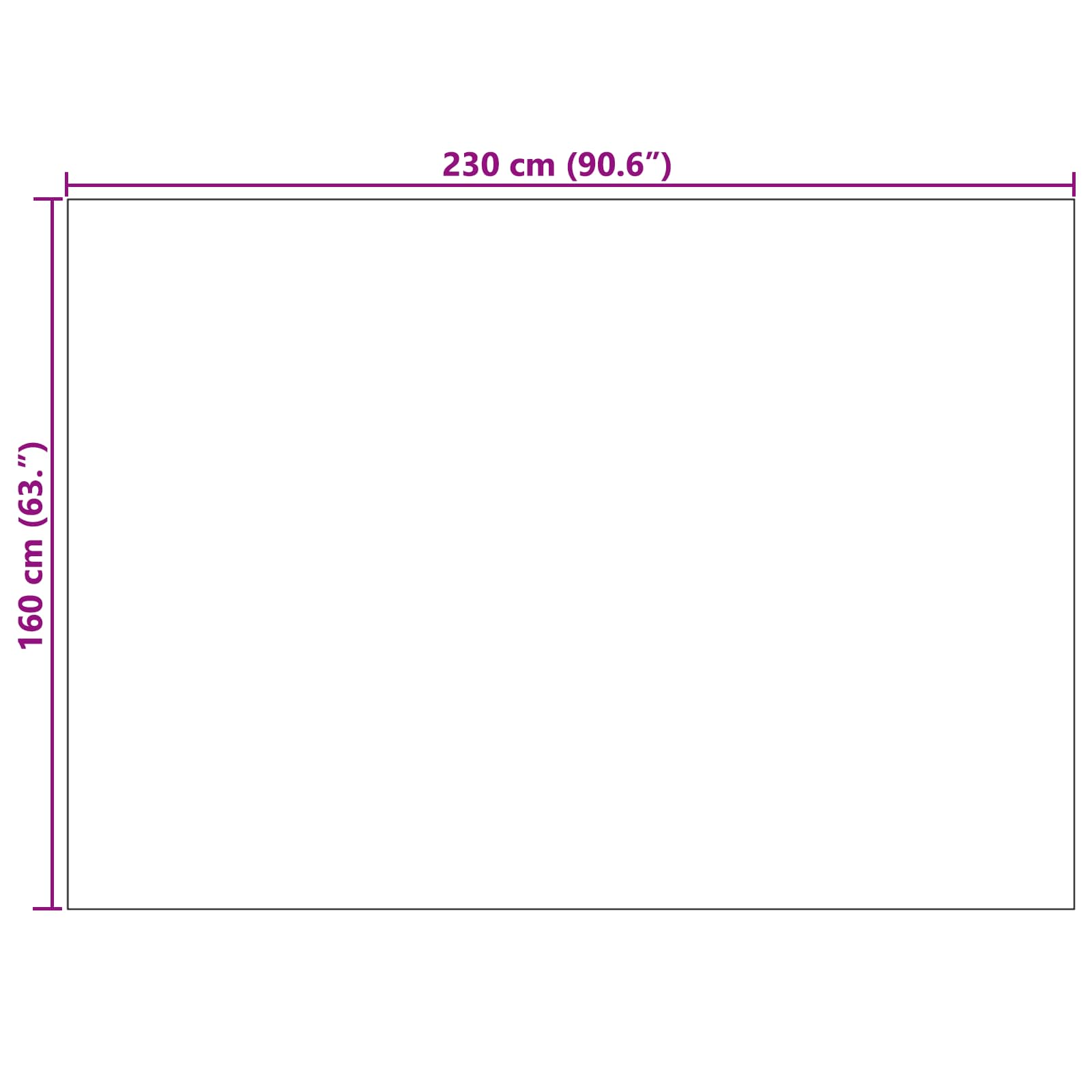 Tepisi za područja PALMERAS Antracit 230 x 160 cm Poliester