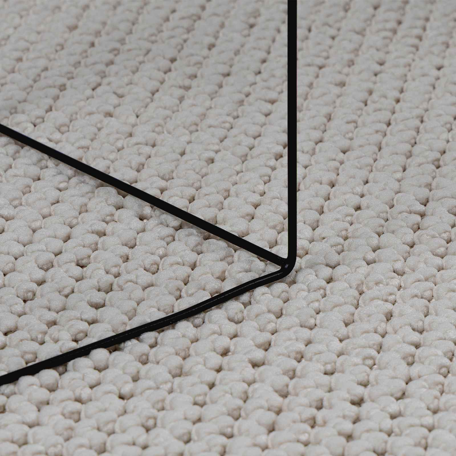 Tepisi za područja Četvrtasti LUGO Krema 200 x 200 cm Poliester