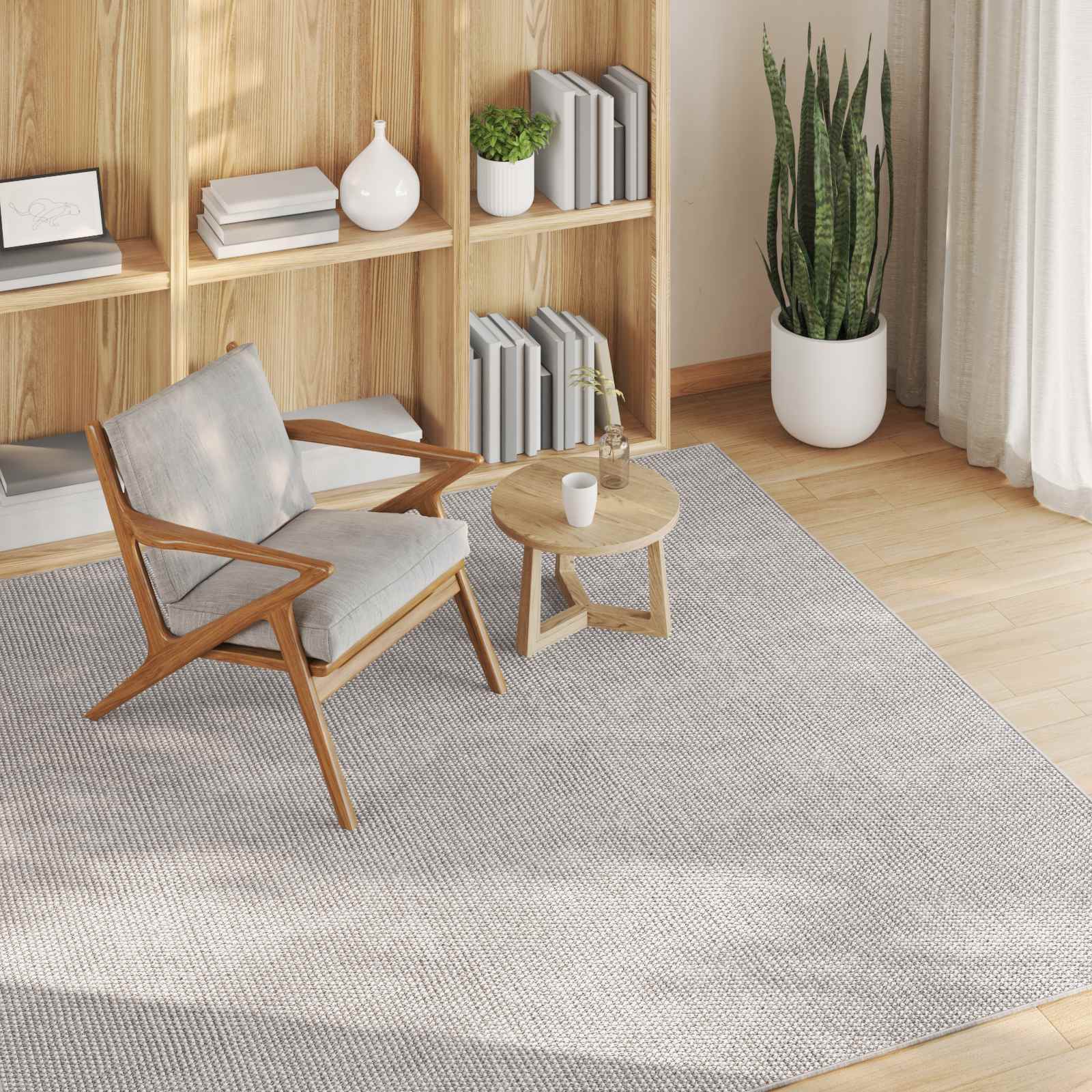 Tepisi za područja Četvrtasti LUGO Krema 200 x 200 cm Poliester