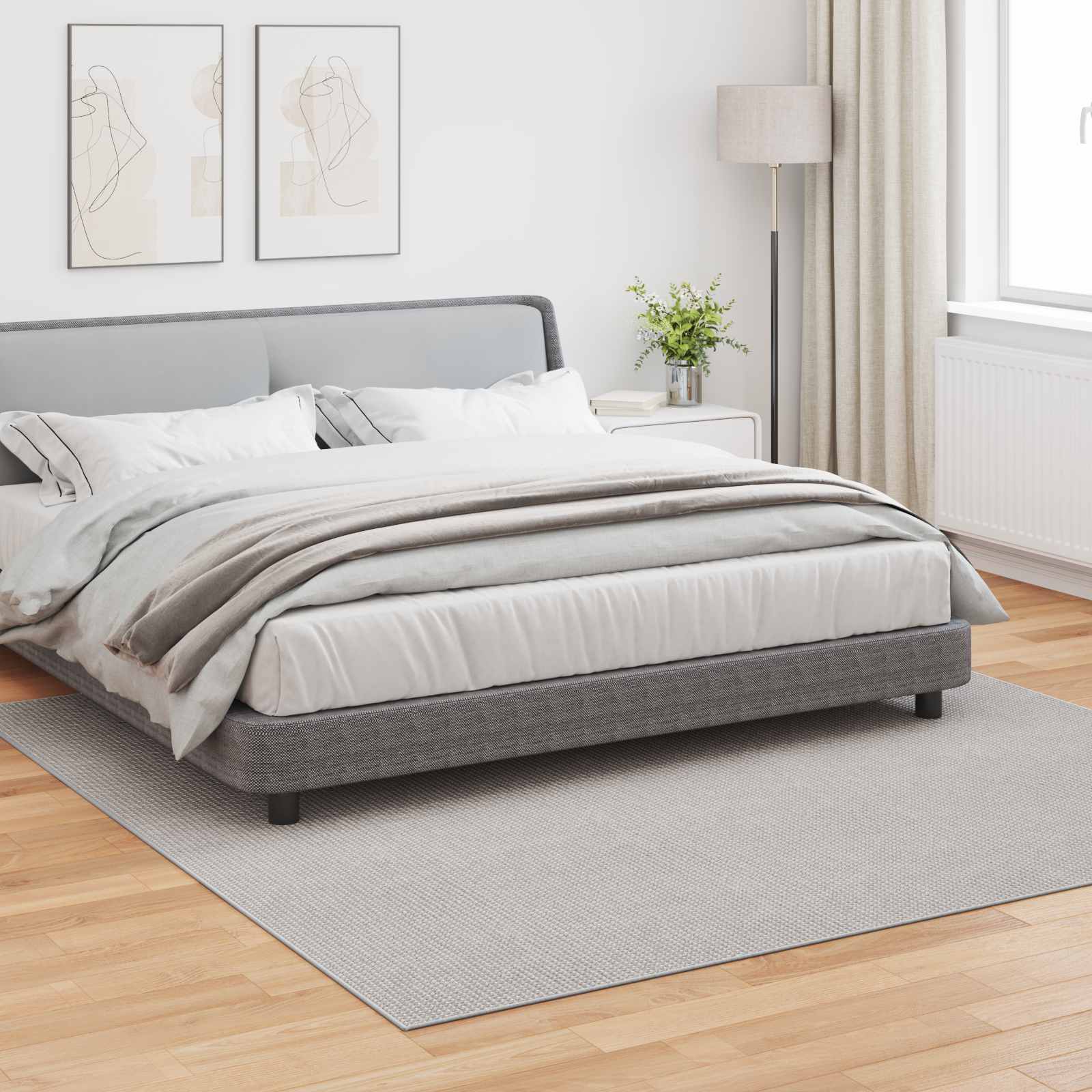 Tepisi za područja Četvrtasti LUGO Krema 240 x 240 cm Poliester
