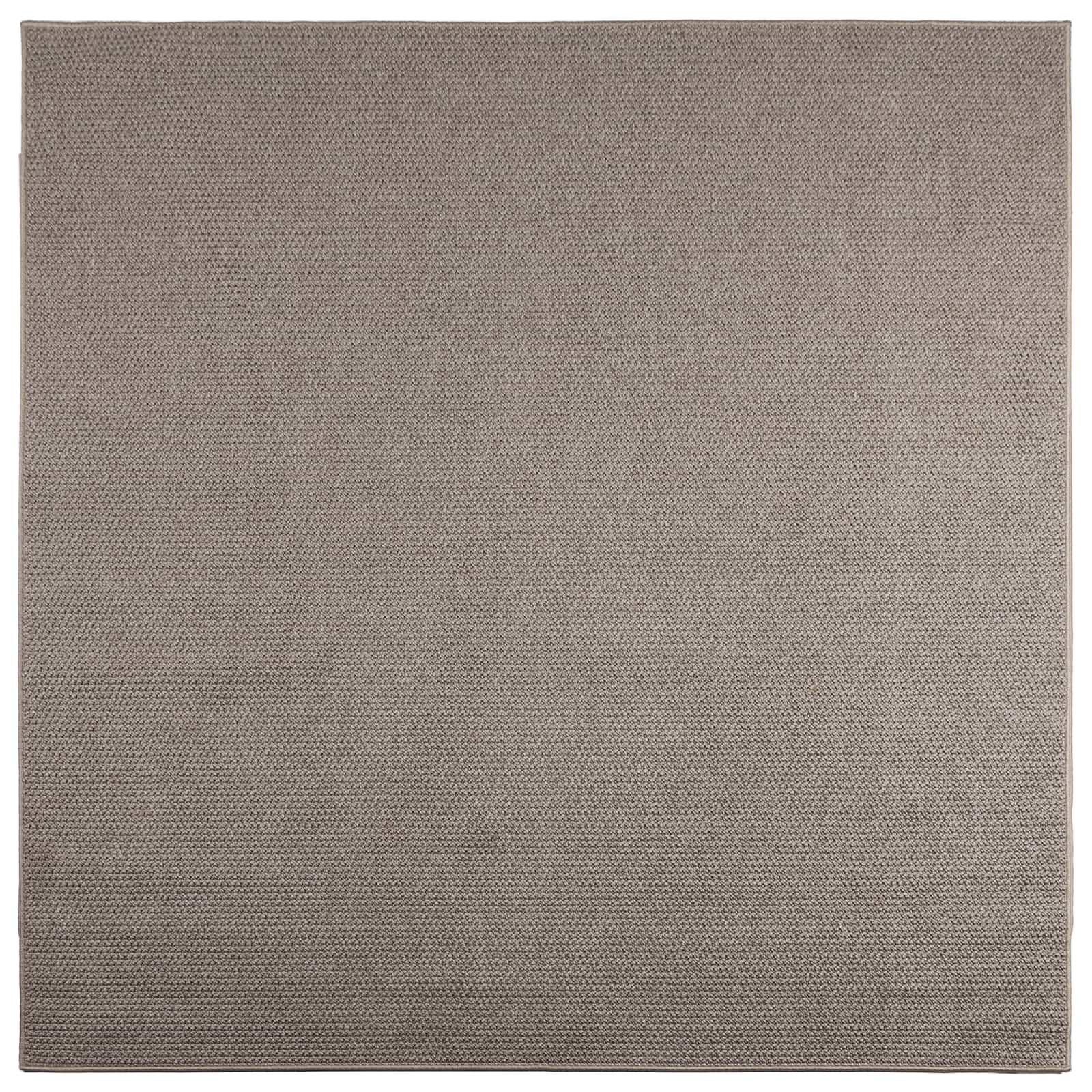 Tepisi za područja LUGO Sivo-smeđa 240 x 240 cm Poliester