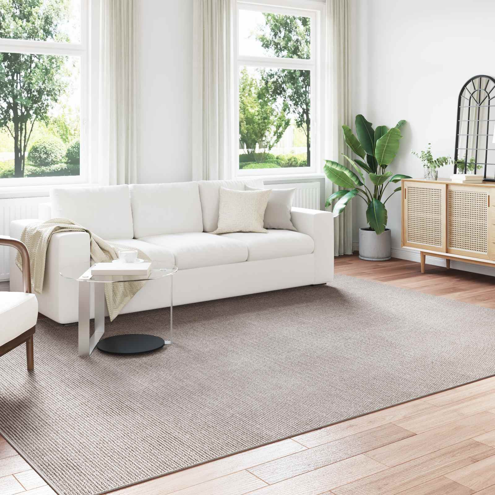 Tepisi za područja LUGO Krem i Taupe 280 x 200 cm Poliester