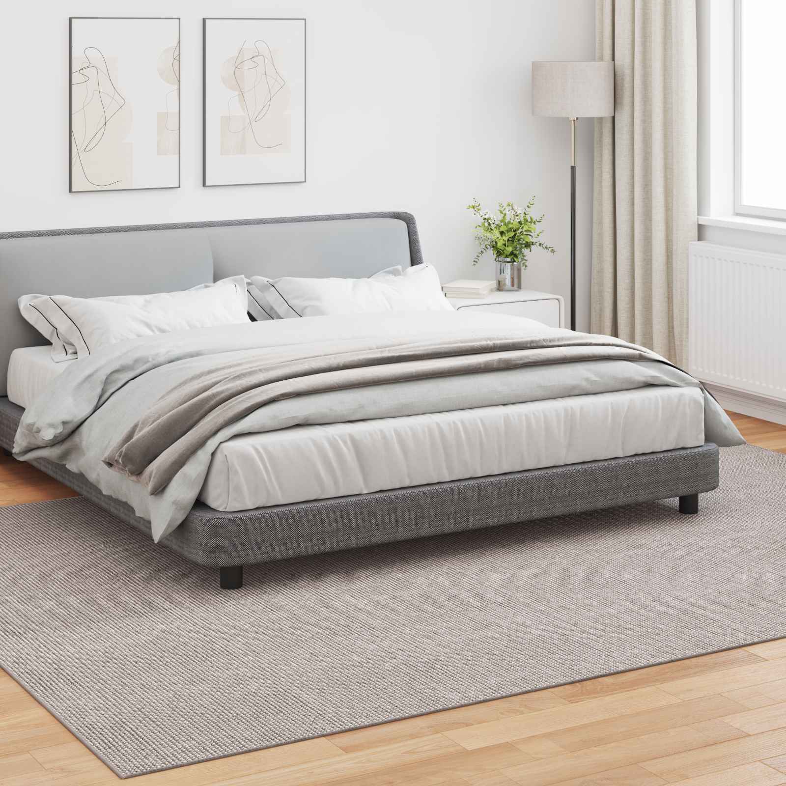 Tepisi za područja LUGO Krem i Taupe 280 x 200 cm Poliester