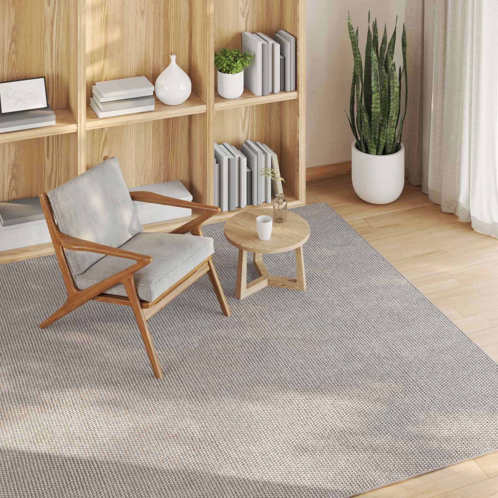 Tepisi za područja LUGO Krem i Taupe 200 x 200 cm Poliester