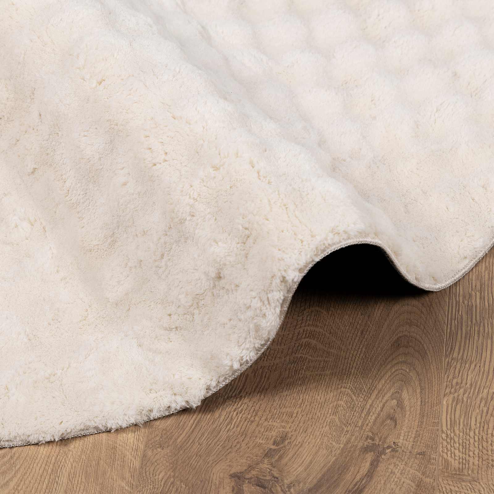 Tepisi za područja Kružni SIROLO Bež Ø 120 CM Poliester