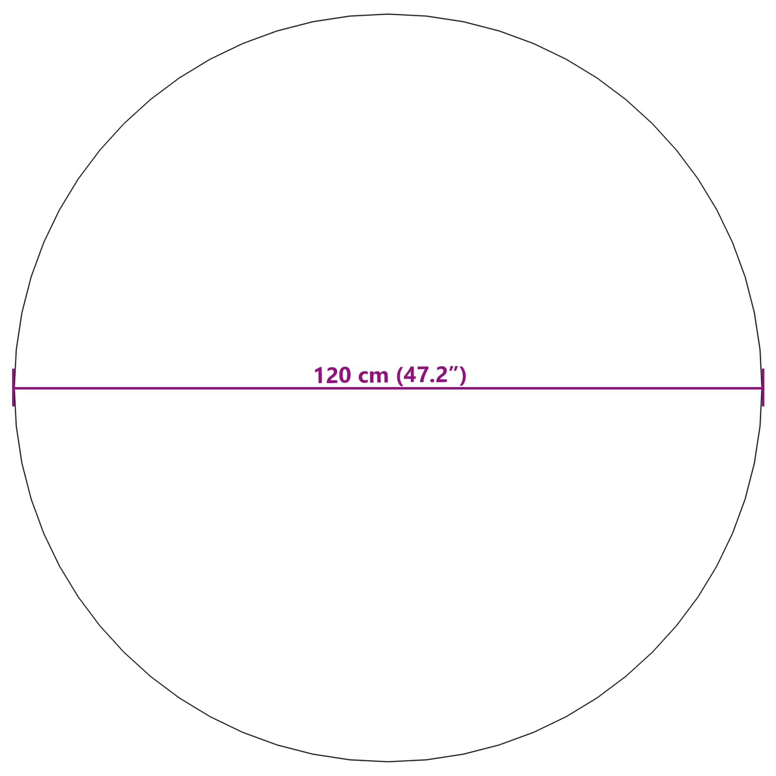 Tepisi za područja Kružni SIROLO Bež Ø 120 CM Poliester