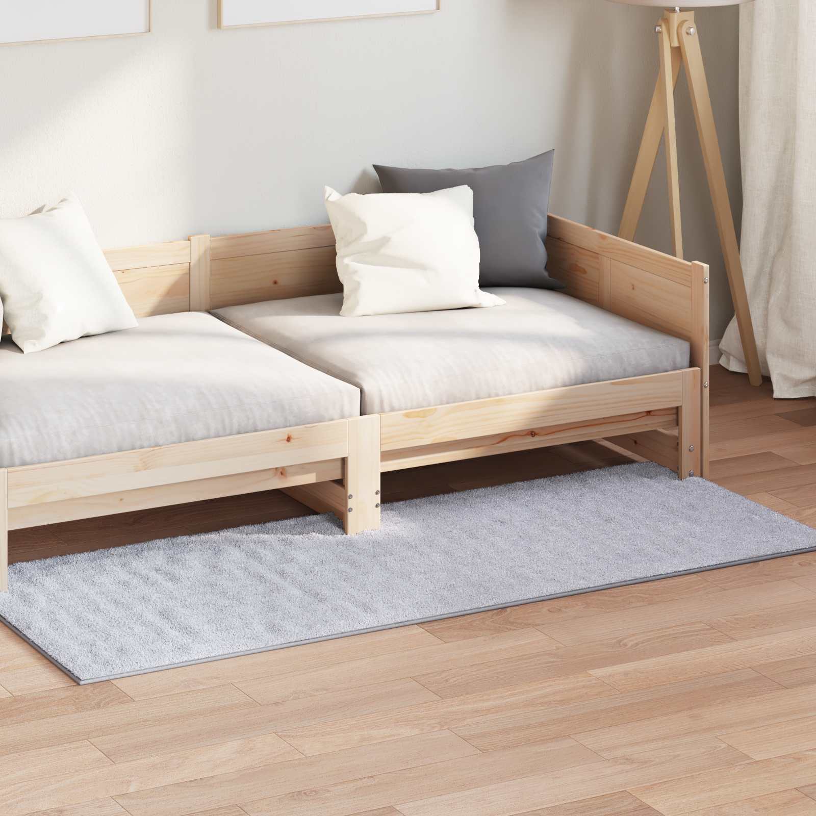 Tepisi za područja Pravokutni SIROLO Sivi 200 x 80 cm Poliester