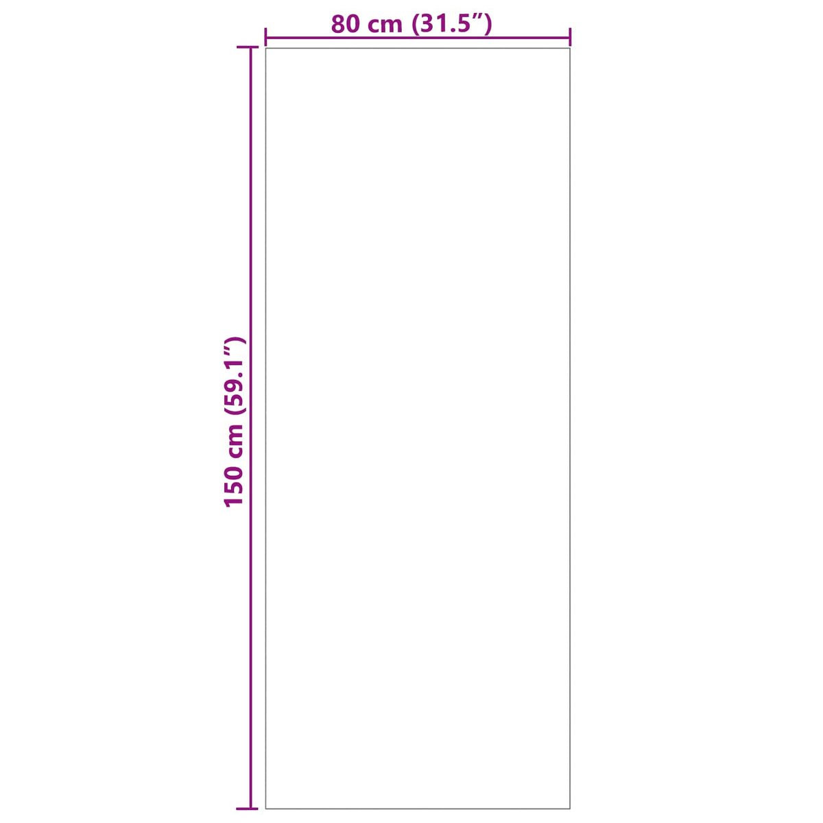 Tepisi za područja SIROLO Antracit 150 x 80 cm Poliester