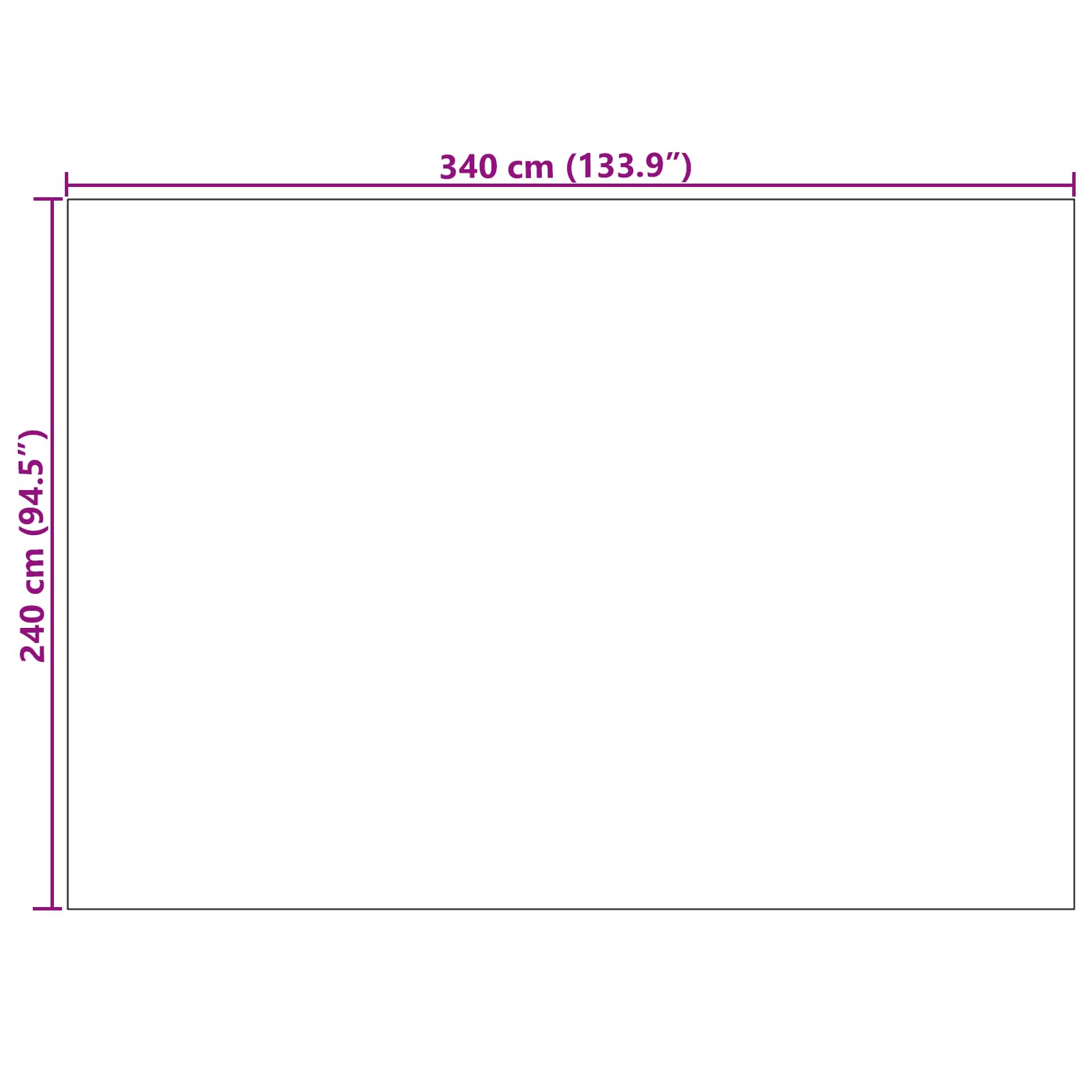 Tepisi za područja GALATI Krema 340 x 240 cm Poliester