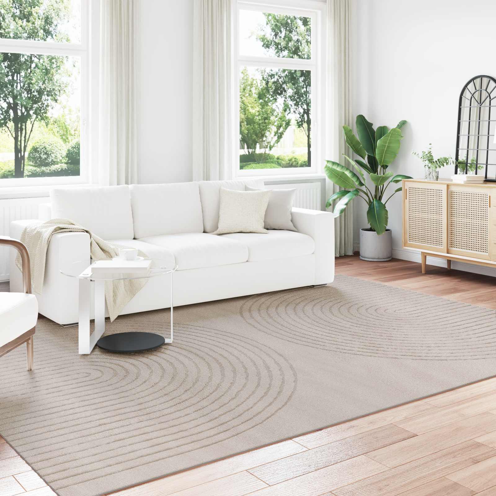 Tepisi za područja Pravokutni GALATI Bež 280 x 200 cm Poliester