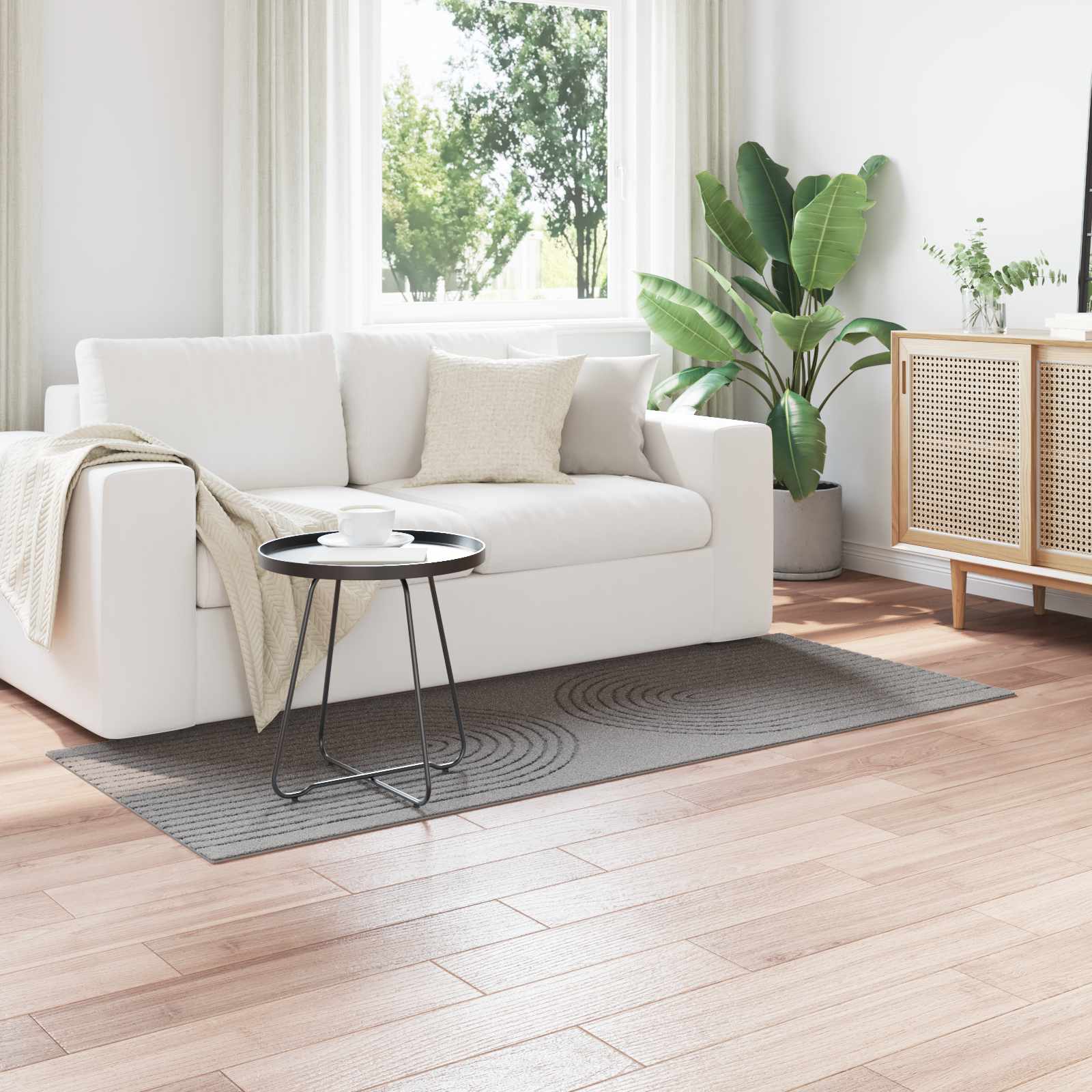 Tepisi za područja Pravokutni GALATI Sivi 150 x 80 cm Poliester