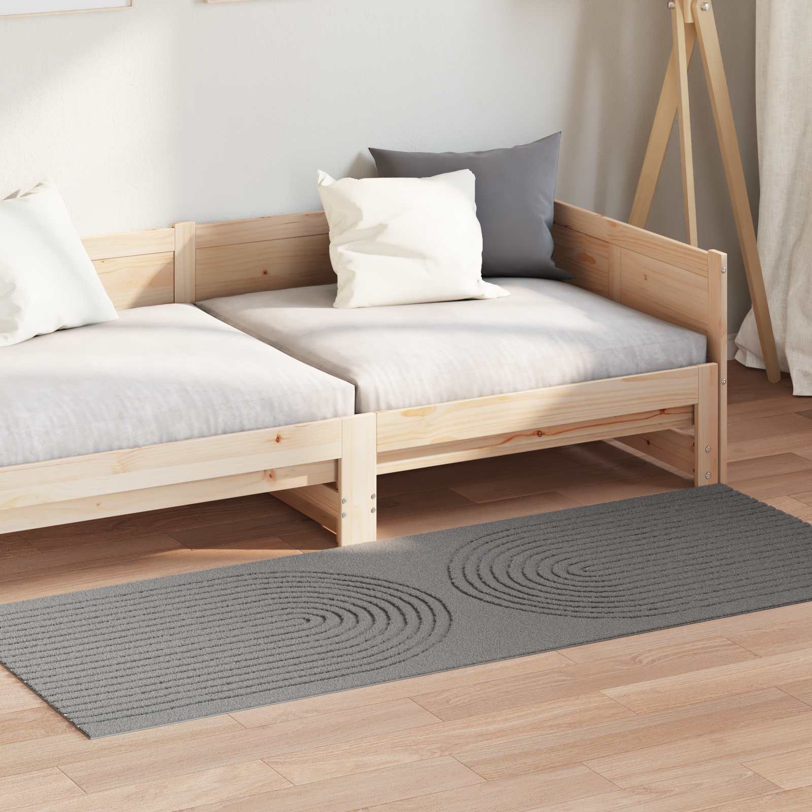 Tepisi za područja Pravokutni GALATI Sivi 150 x 80 cm Poliester