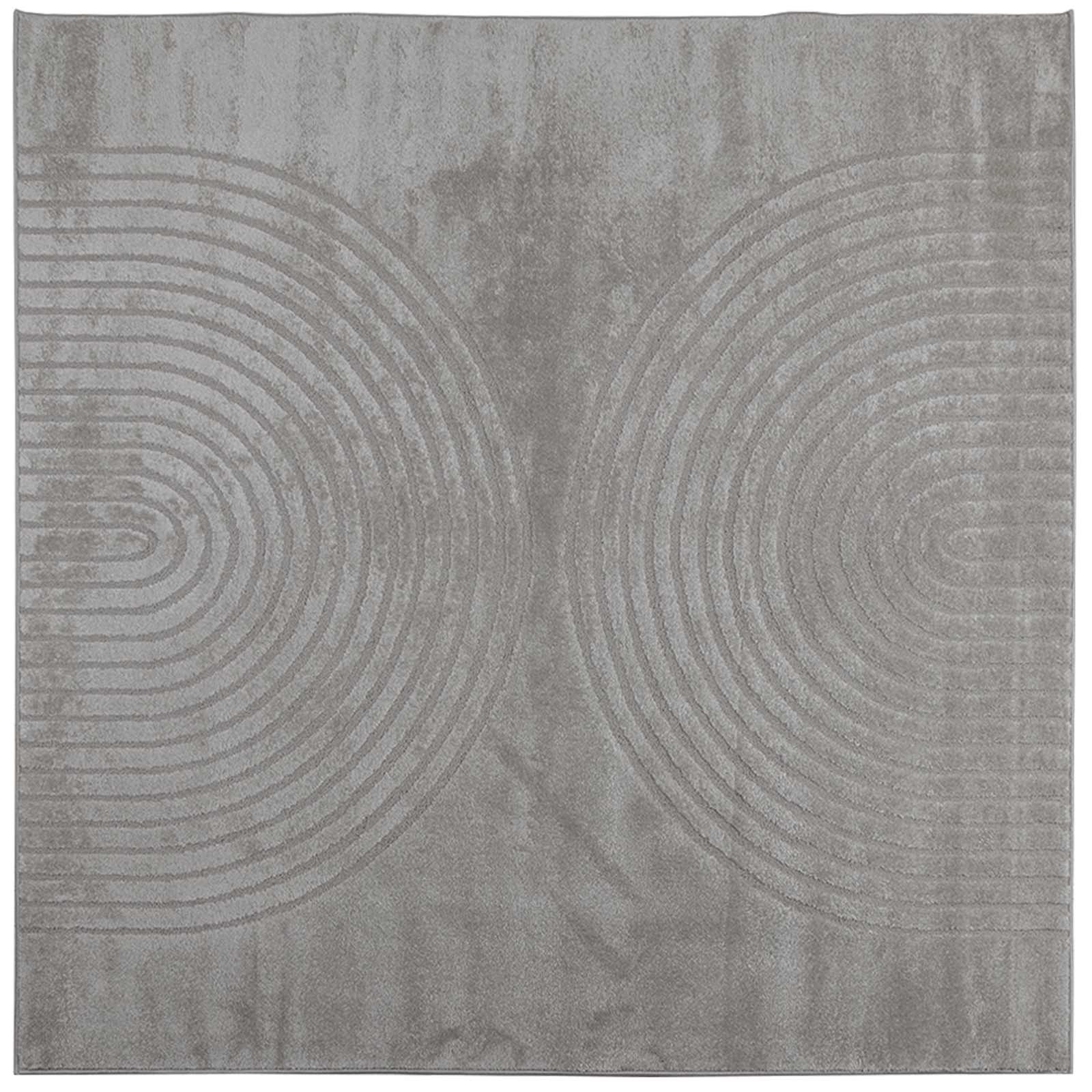 Tepisi za područja Četvrtasti GALATI Sivi 120 x 120 cm