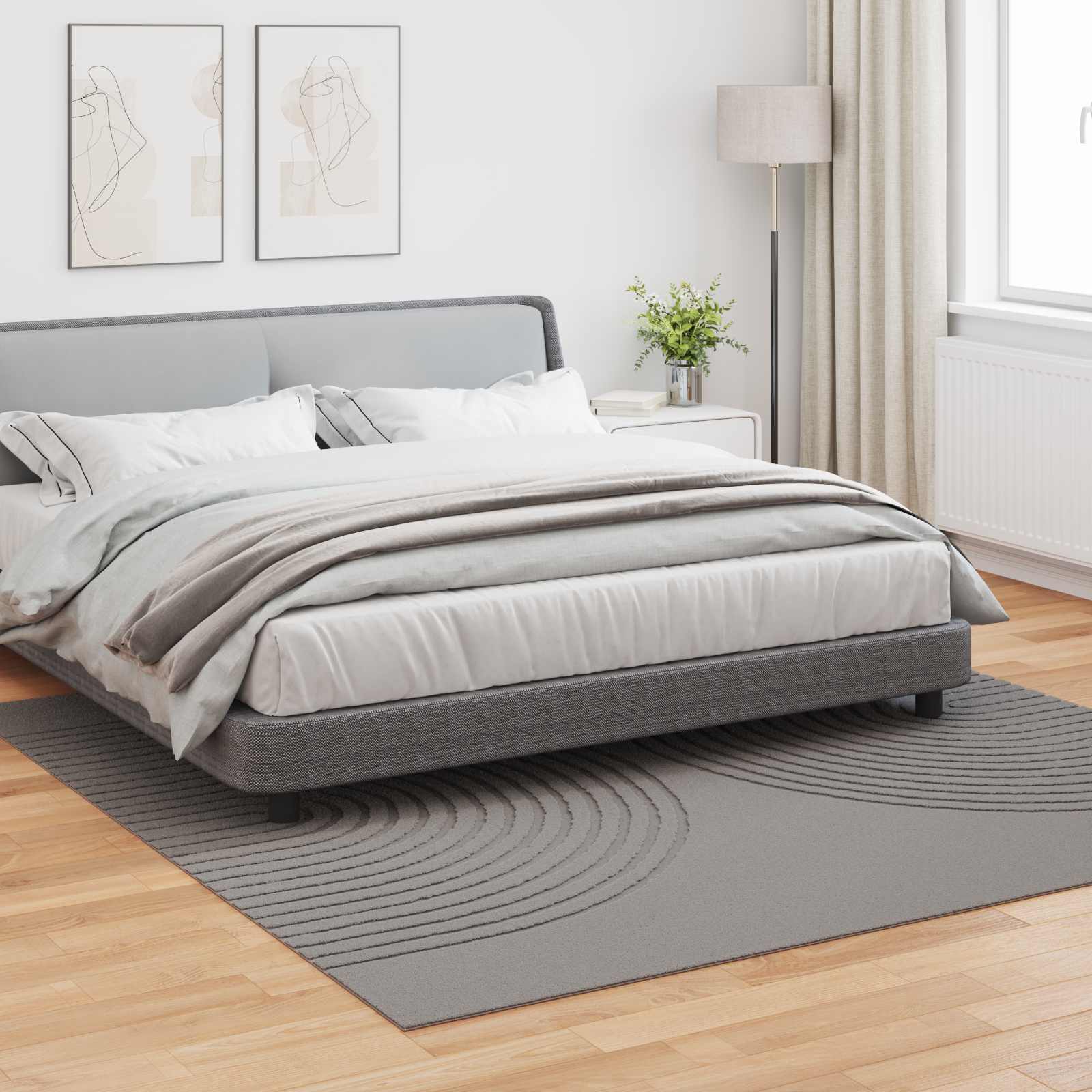 Tepisi za područja Četvrtasti GALATI Sivi 240 x 240 cm