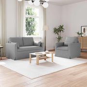 Set sofe 2 pcs Svijetlo siva 139 x 78 x 80 cm tkanina