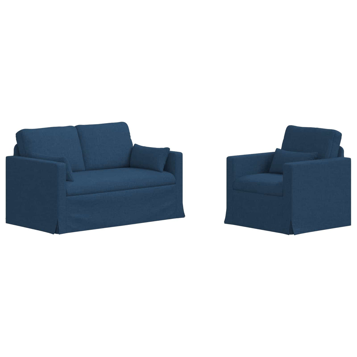 Set sofe 2 pcs Plava 139 x 78 x 80 cm tkanina
