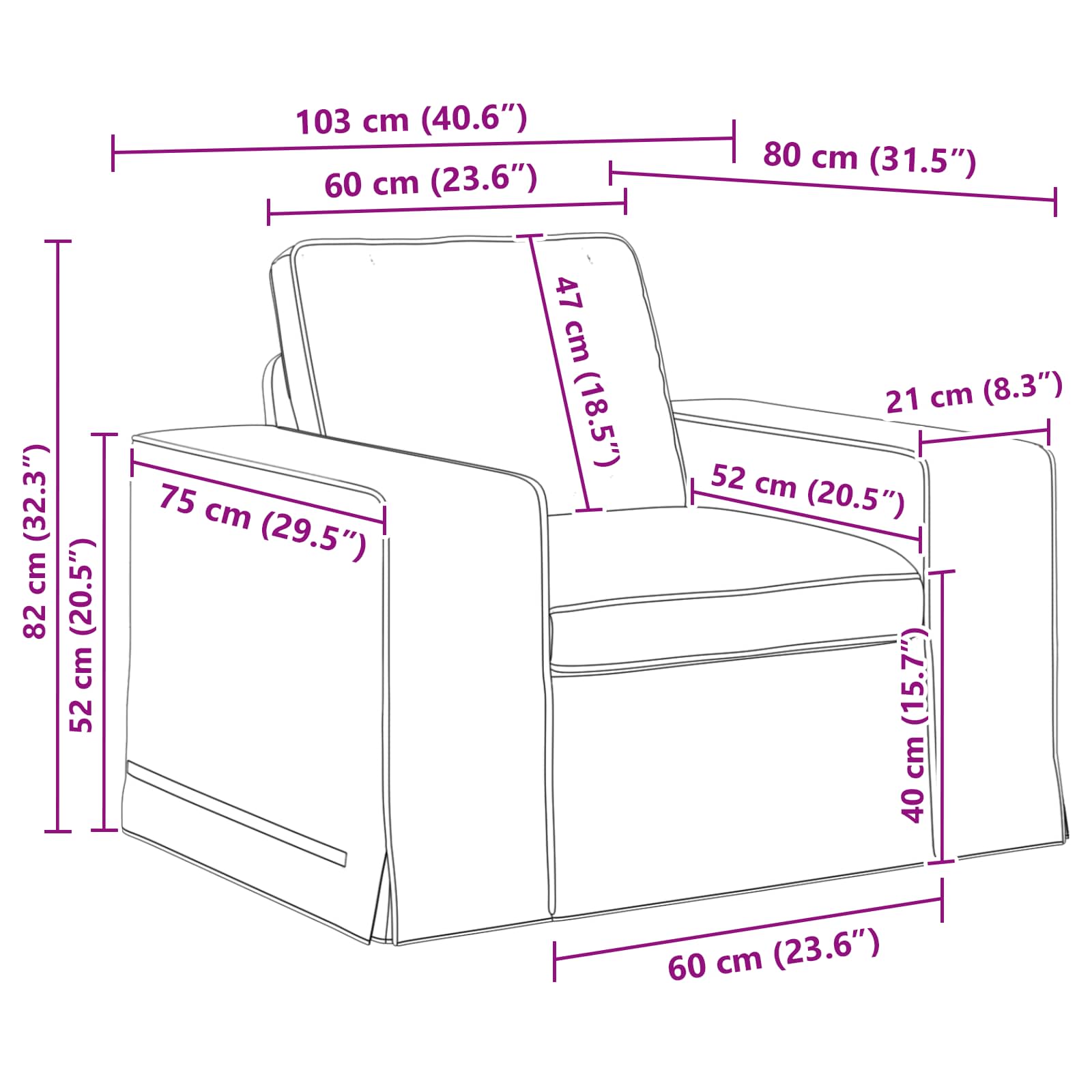 Set sofe 2 pcs Tamno siva 162 x 80 x 82 cm tkanina