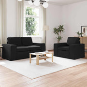 Set sofe 2 pcs Crna 162 x 80 x 82 cm tkanina