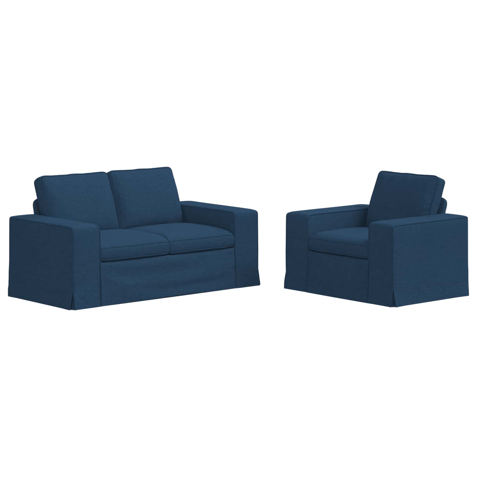 Set sofe 2 pcs Plava 162 x 80 x 82 cm tkanina