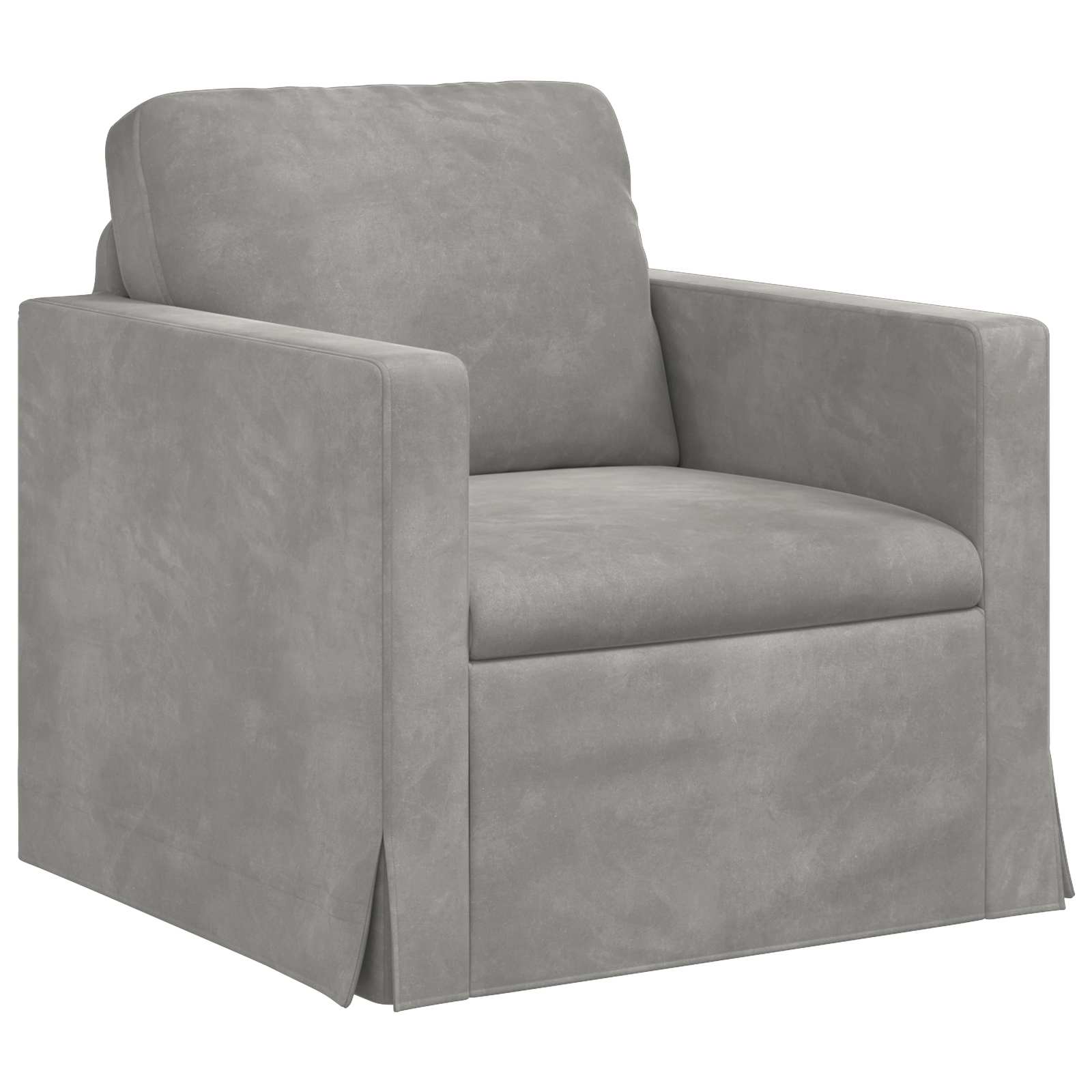 Set sofe 2 pcs Svijetlo siva 138 x 78 x 80 cm Baršun